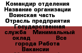 Командир отделения › Название организации ­ Воинская часть 6681 › Отрасль предприятия ­ Государственная служба › Минимальный оклад ­ 28 000 - Все города Работа » Вакансии   . Московская обл.